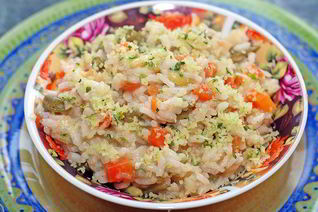 Ризотто с фасолью