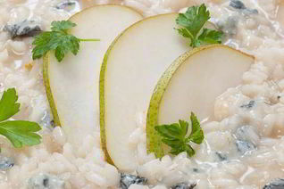 Ризотто с горгонзолой и грушей