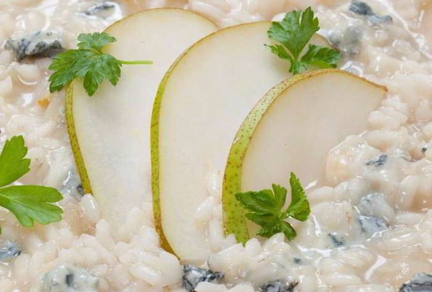 Ризотто с горгонзолой и грушей
