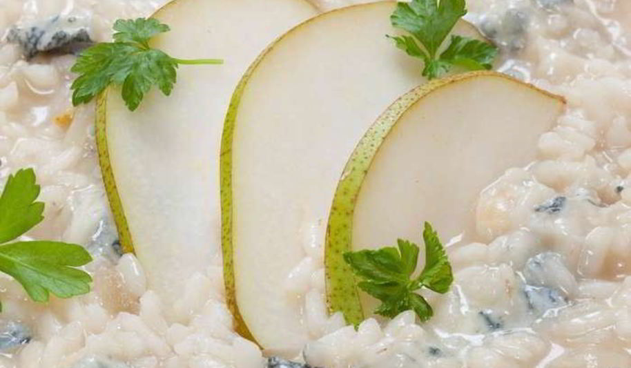 Рецепт ризотто с горгонзолой и грушей