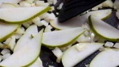 ризотто с горгонзолой и грушей