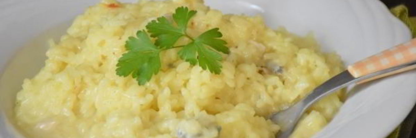 Ризотто с горгонзолой и шафраном