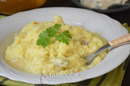 Ризотто с горгонзолой и шафраном