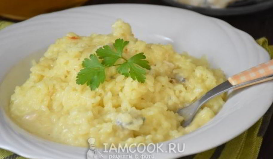 Рецепт ризотто с горгонзолой и шафраном