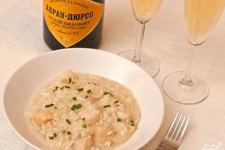 Ризотто с гребешками