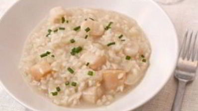 ризотто с гребешками