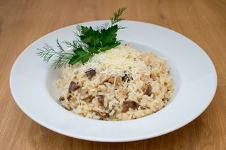 Ризотто с грибами шиитаки