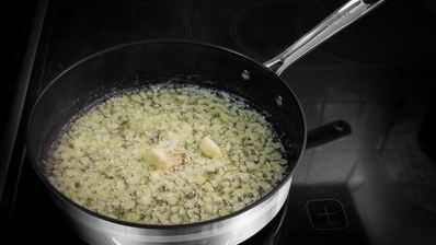 ризотто с грибами шиитаки