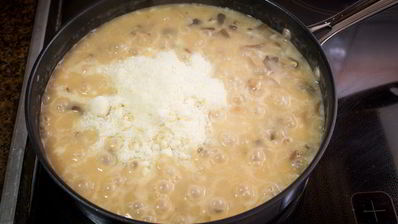 ризотто с грибами шиитаки