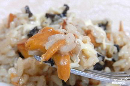 Ризотто с грибами в мультиварке