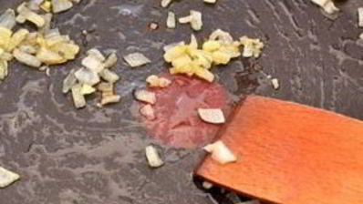 ризотто с креветками и горошком