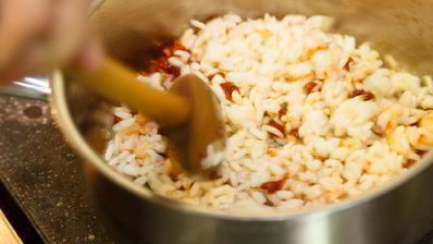 ризотто с креветками