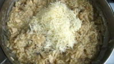 ризотто с курицей и грибами