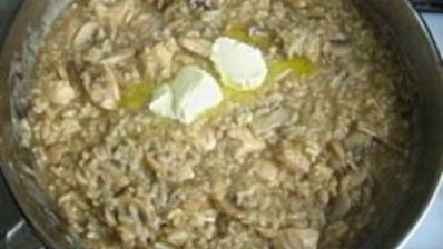 ризотто с курицей и грибами