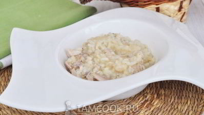 ризотто с курицей и пармезаном