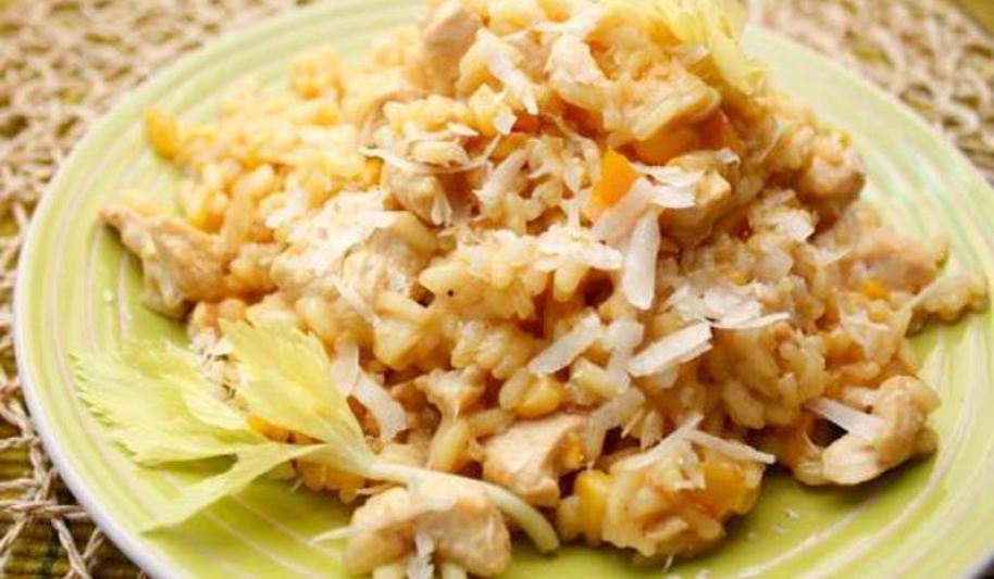 Рецепт ризотто с курицей