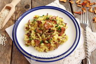 Ризотто с лисичками