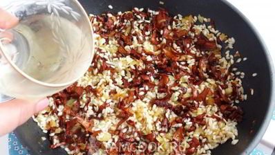 ризотто с лисичками