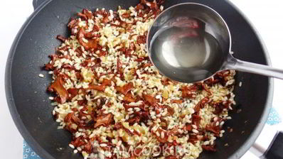 ризотто с лисичками