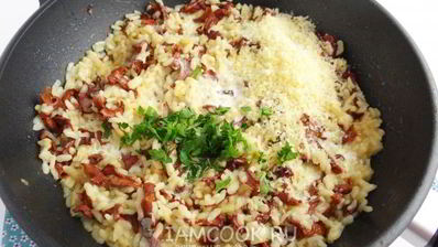 ризотто с лисичками