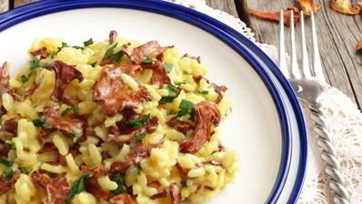 ризотто с лисичками