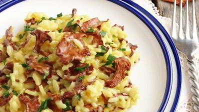 ризотто с лисичками