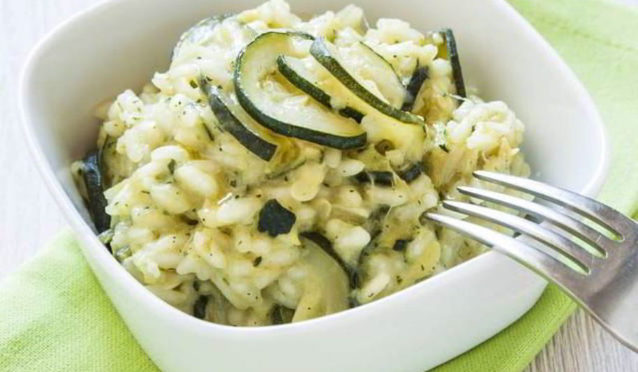 Рецепт ризотто с овощами и козьим сыром