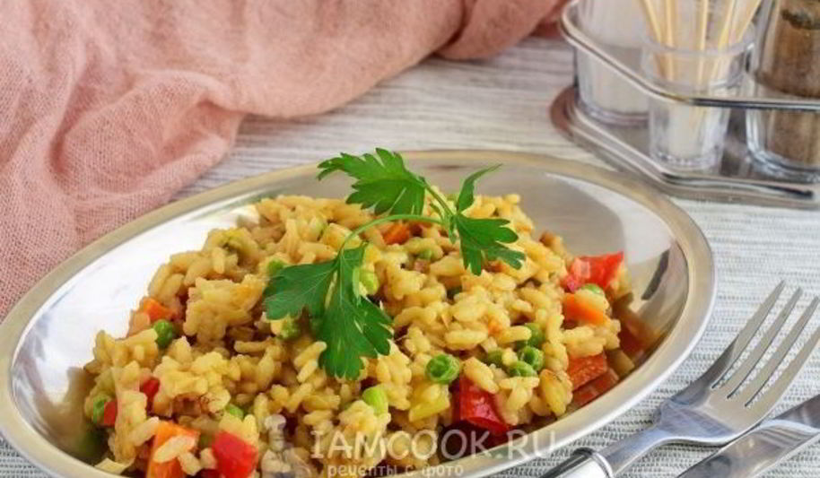 Рецепт ризотто с овощами