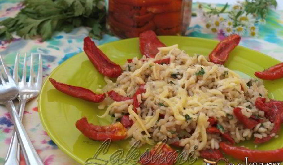 Рецепт ризотто с петрушкой и вялеными помидорами