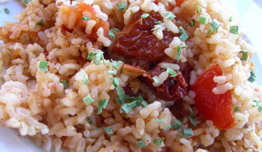 Рецепт ризотто с помидорами и вялеными томатами