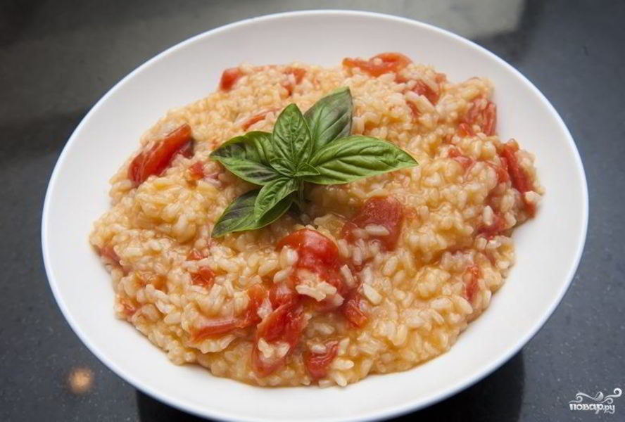 Ризотто с помидорами