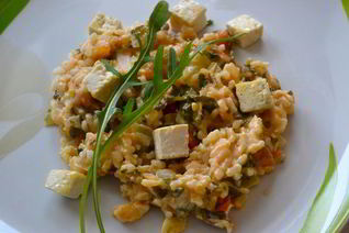 Ризотто с руколой