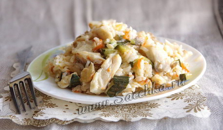 Рецепт ризотто с рыбой