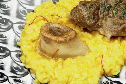 Ризотто с шафраном и оссобуко