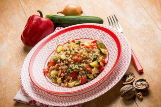 Ризотто с цуккини и перцем