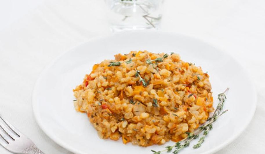 Рецепт ризотто с тунцом и овощами