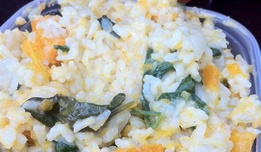 Рецепт ризотто с тыквой и фетой