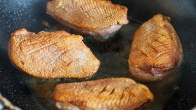 ризотто с уткой и молодым горошком