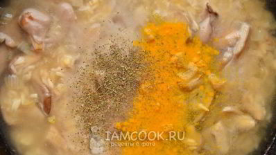 ризотто с вешенками