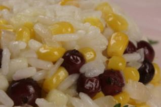 Ризотто с яблоками и клюквой