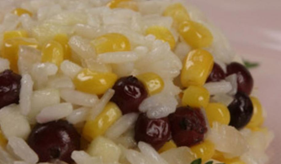 Рецепт ризотто с яблоками и клюквой