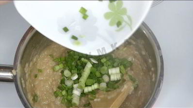 ризотто с зеленью и сыром