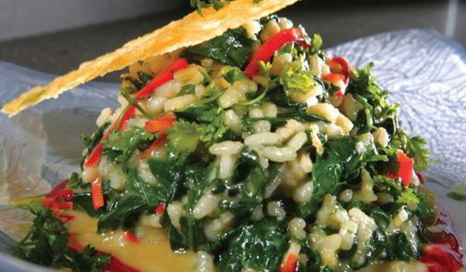 Рецепт ризотто со шпинатом