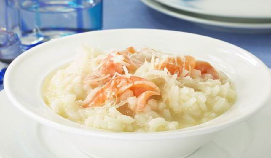 Рецепт ризотто со спаржей и лососем