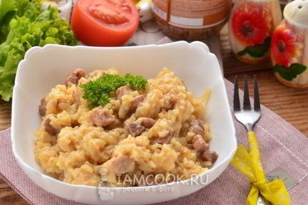 Ризотто со свининой