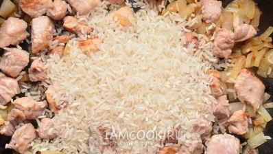 ризотто со свининой