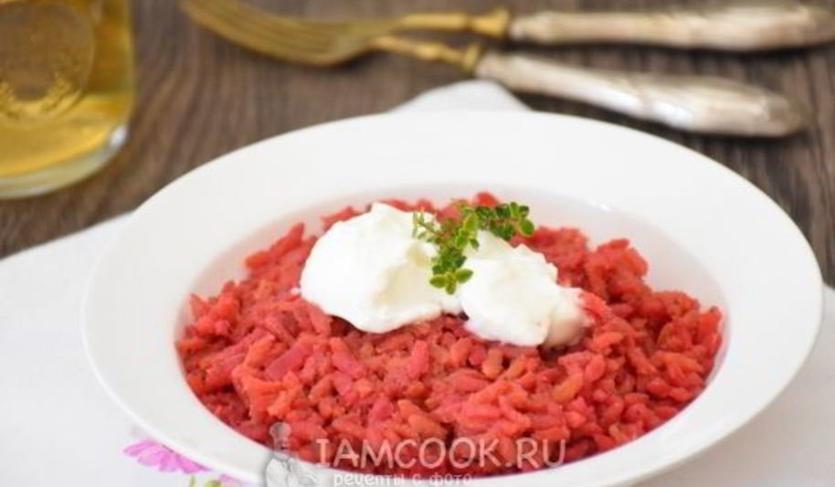 Рецепт свекольного ризотто