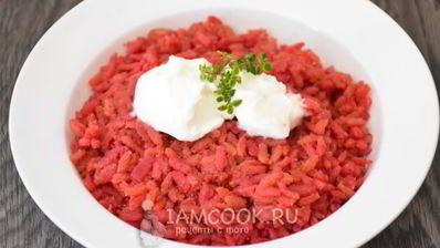 свекольное ризотто