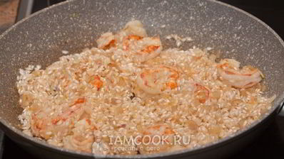 томатное ризотто с морепродуктами