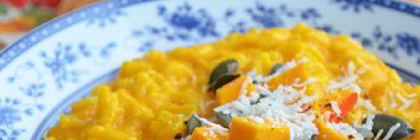 Тыквенное ризотто с козьим сыром